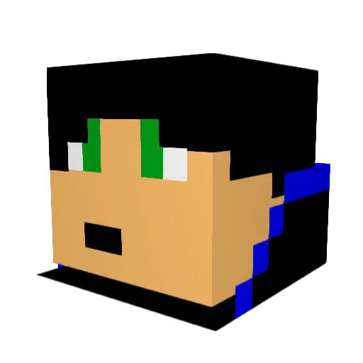 bubba000000000 Minecraft avatar head, 3D render