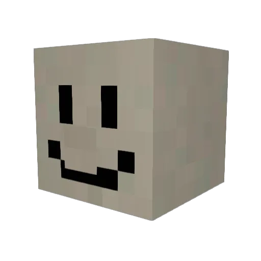 bubba2k Minecraft avatar head, 3D render