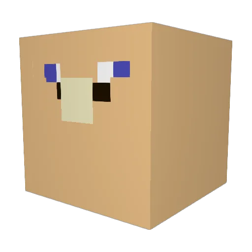 bubba8173 Minecraft avatar head, 3D render