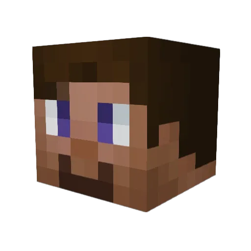 bubbapukku Minecraft avatar head, 3D render