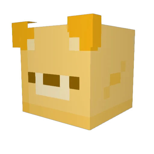 bubbatea8 Minecraft avatar head, 3D render