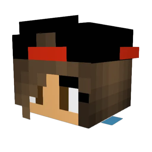 bubbatrex Minecraft avatar head, 3D render
