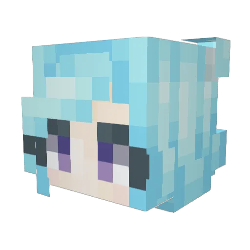 bubbelito05 Minecraft avatar head, 3D render