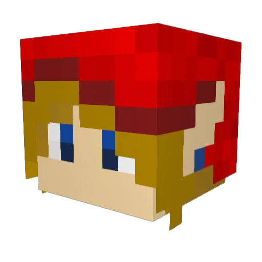 bubberguy Minecraft avatar head, 3D render