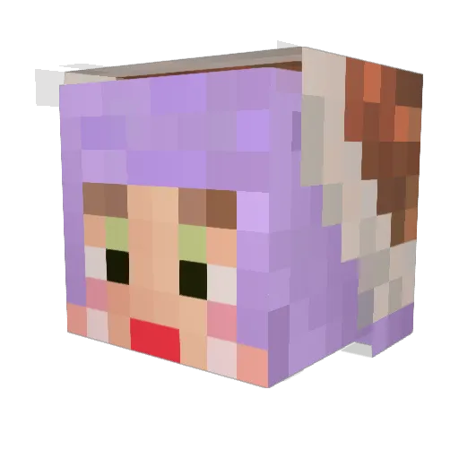 bubble56890 Minecraft avatar head, 3D render