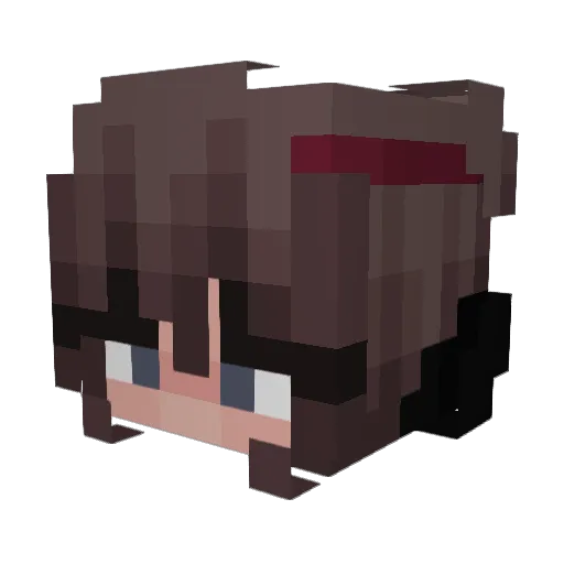 bubbleZ2 Minecraft avatar head, 3D render