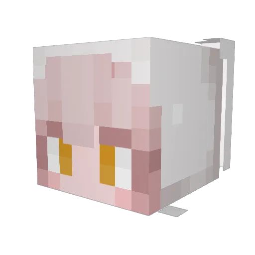 bubble_bear_ Minecraft avatar head, 3D render