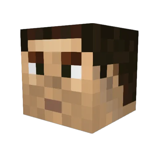 bubbleborf231 Minecraft avatar head, 3D render