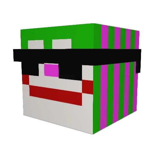 bubblebuddy321 Minecraft avatar head, 3D render