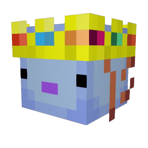 bubblecrocks Minecraft avatar head, 3D render