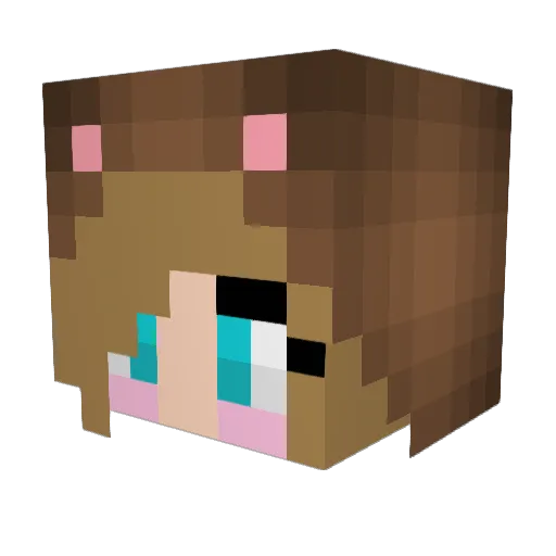 bubblegumbear177 Minecraft avatar head, 3D render