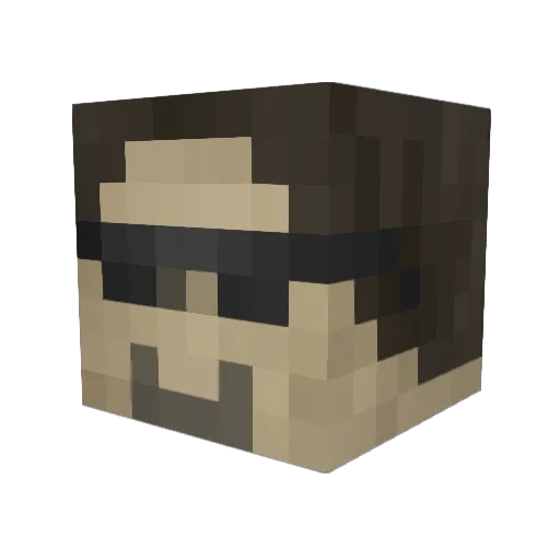bubbleman3212 Minecraft avatar head, 3D render