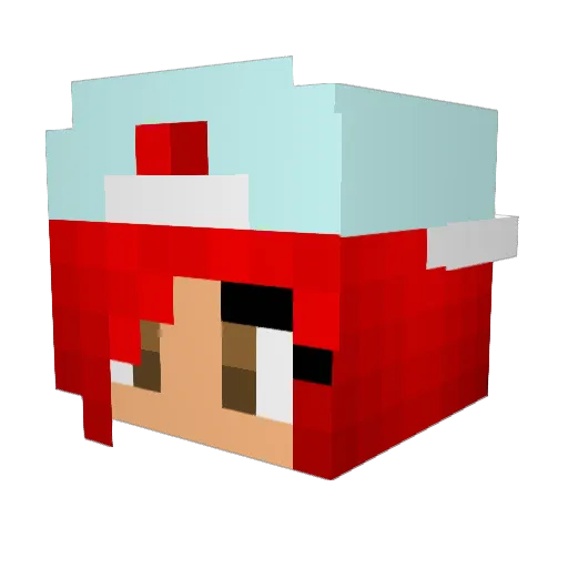 bubbles12359 Minecraft avatar head, 3D render