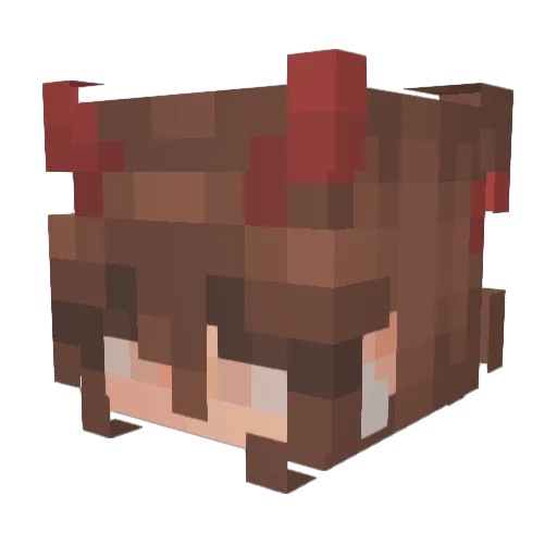 bubbles412 Minecraft avatar head, 3D render