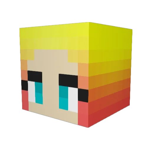 bubbles960 Minecraft avatar head, 3D render
