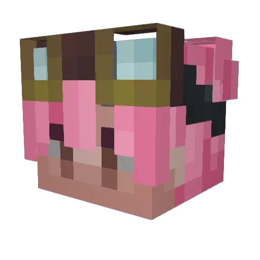 bubblesthecat69 Minecraft avatar head, 3D render