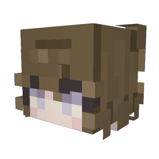bubbletast1c Minecraft avatar head, 3D render