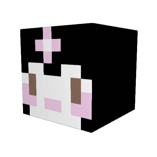 bubbleva Minecraft avatar head, 3D render