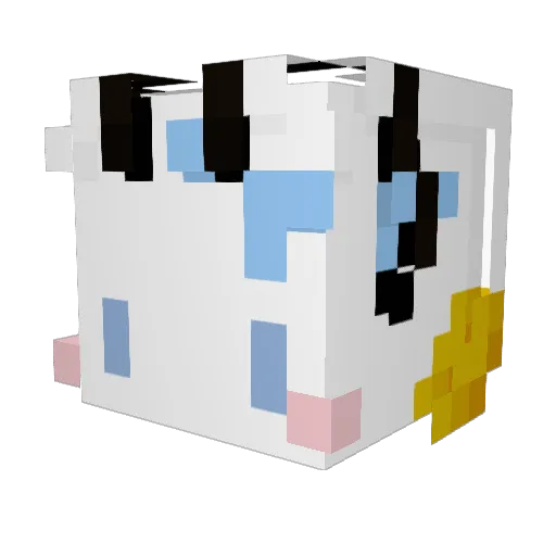 bubbleyeon Minecraft avatar head, 3D render