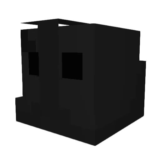 bubbycharly Minecraft avatar head, 3D render