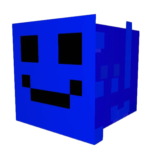 bubbzilla Minecraft avatar head, 3D render