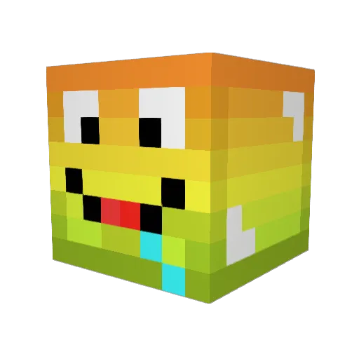bubder Minecraft avatar head, 3D render