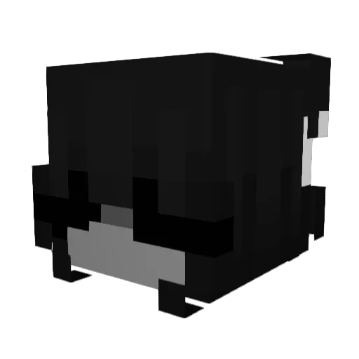 bubhs Minecraft avatar head, 3D render