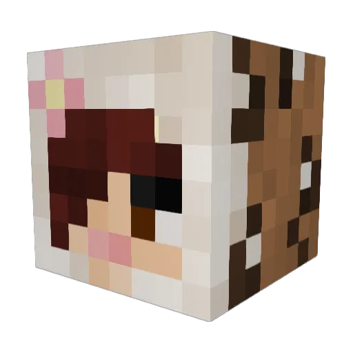 bublala0 Minecraft avatar head, 3D render