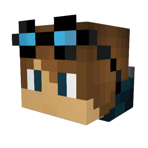 bubu6838 Minecraft avatar head, 3D render