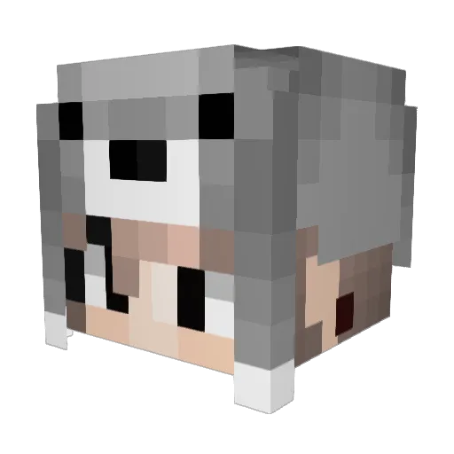 bubu_est Minecraft avatar head, 3D render