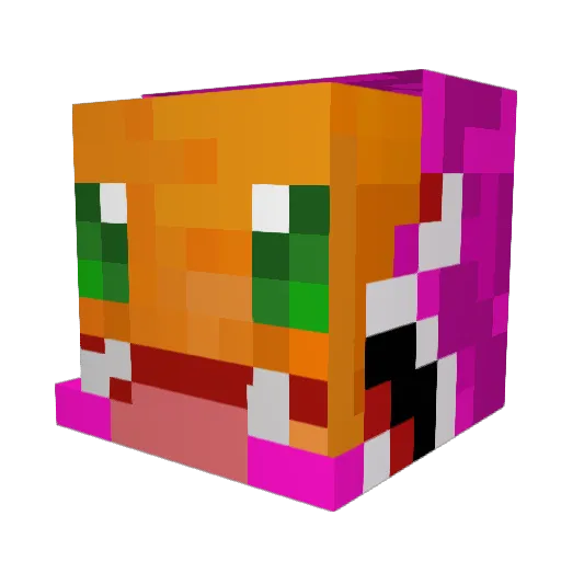 buca88 Minecraft avatar head, 3D render