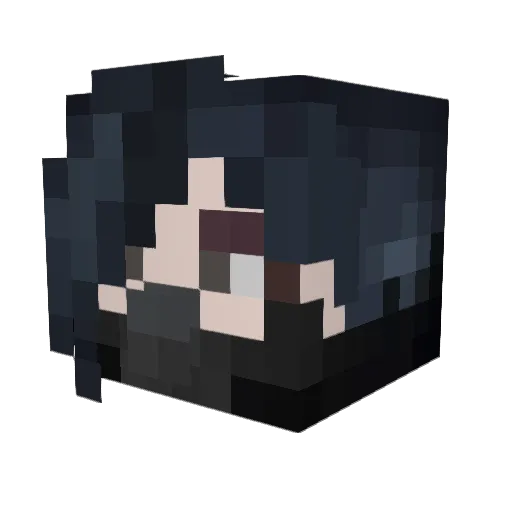 buccaneer Minecraft avatar head, 3D render