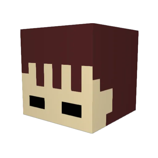 bucchislime Minecraft avatar head, 3D render