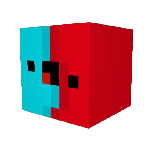 bucehla Minecraft avatar head, 3D render