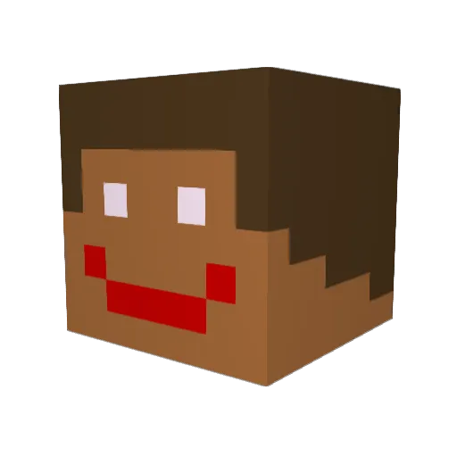 buchel10 Minecraft avatar head, 3D render