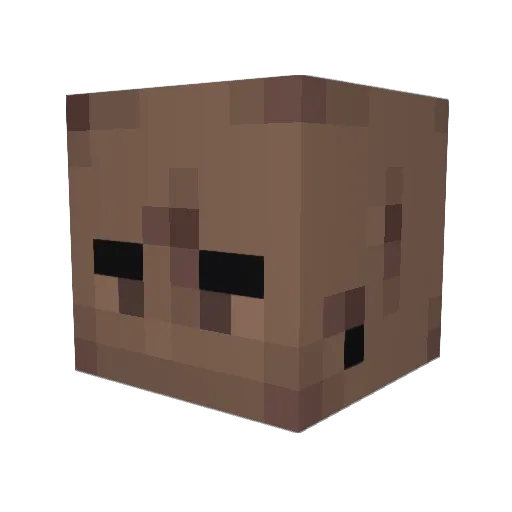 buchenyu Minecraft avatar head, 3D render