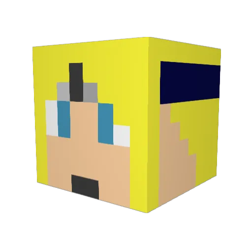 buckethead839 Minecraft avatar head, 3D render