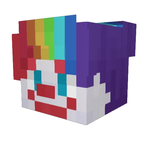 bucketmeat Minecraft avatar head, 3D render