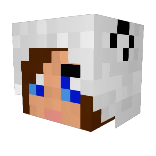 buckingirl4 Minecraft avatar head, 3D render