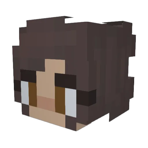 buckley_grace Minecraft avatar head, 3D render