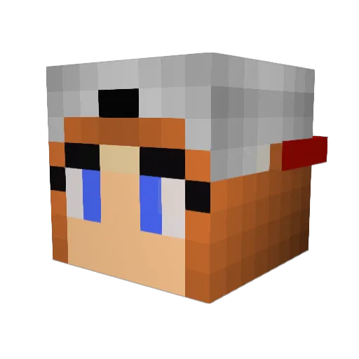 buckleybear Minecraft avatar head, 3D render