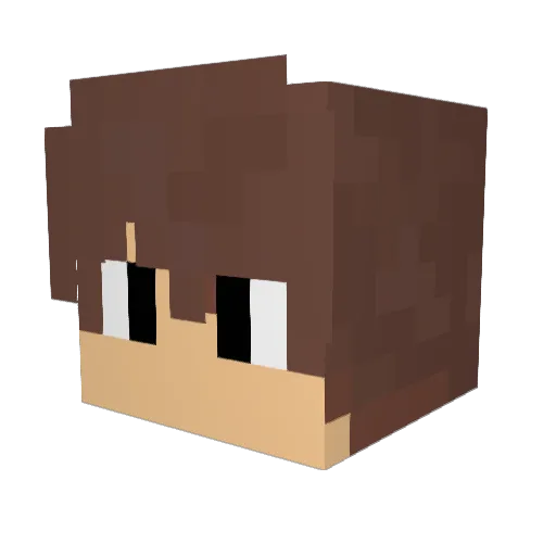 buckm4n Minecraft avatar head, 3D render