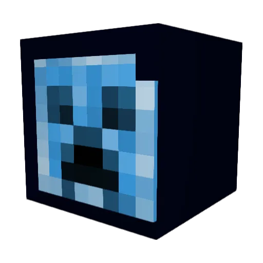 bucky47 Minecraft avatar head, 3D render