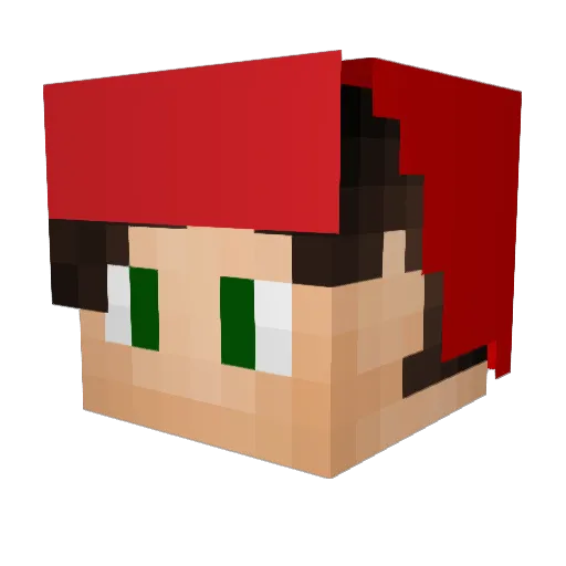 bucler Minecraft avatar head, 3D render
