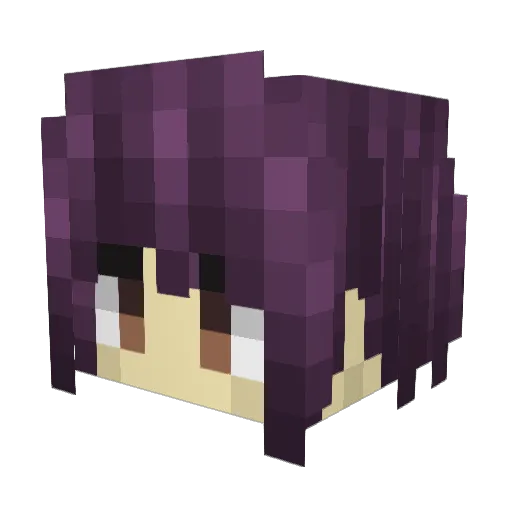 budali11 Minecraft avatar head, 3D render