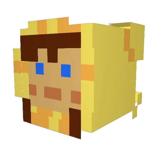 budd_ie Minecraft avatar head, 3D render