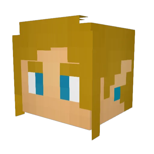 buddapro Minecraft avatar head, 3D render