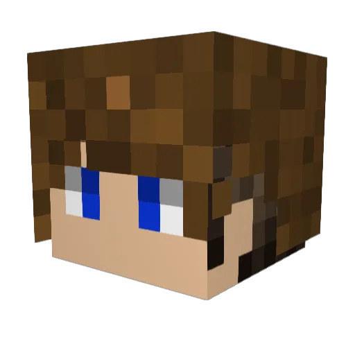 budde7182 Minecraft avatar head, 3D render