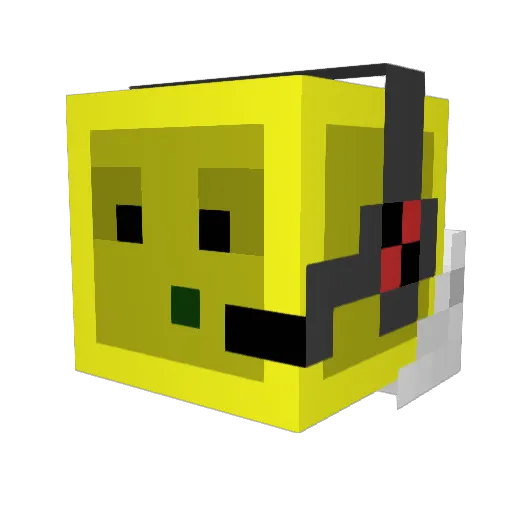 budder7631 Minecraft avatar head, 3D render