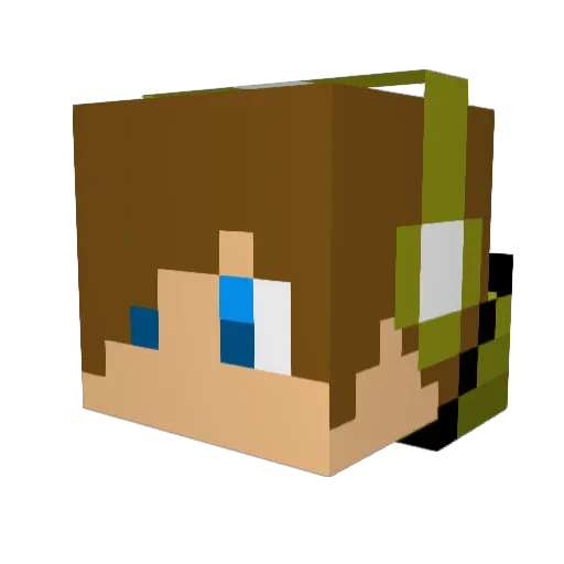 budderblast1818 Minecraft avatar head, 3D render